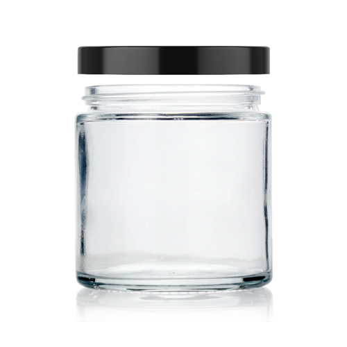 8 oz straight glass jar